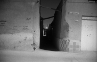Yazd noche callejon
